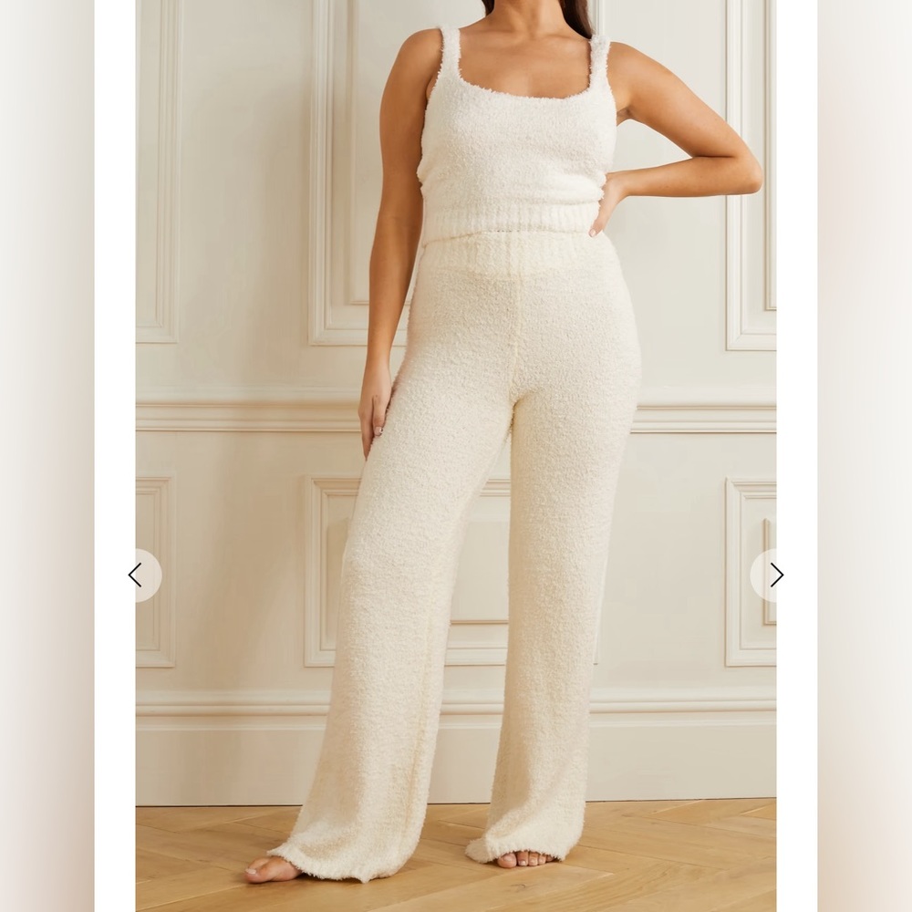 Skims Boucle Pants in White NWT